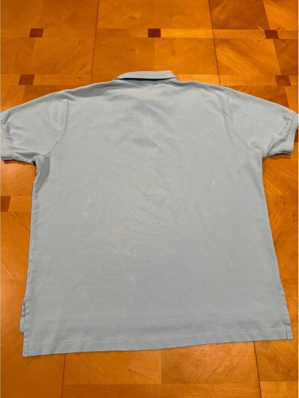Vintage Polo Ralph Lauren Men’s XL Light Blue Cotton Polo Shirt